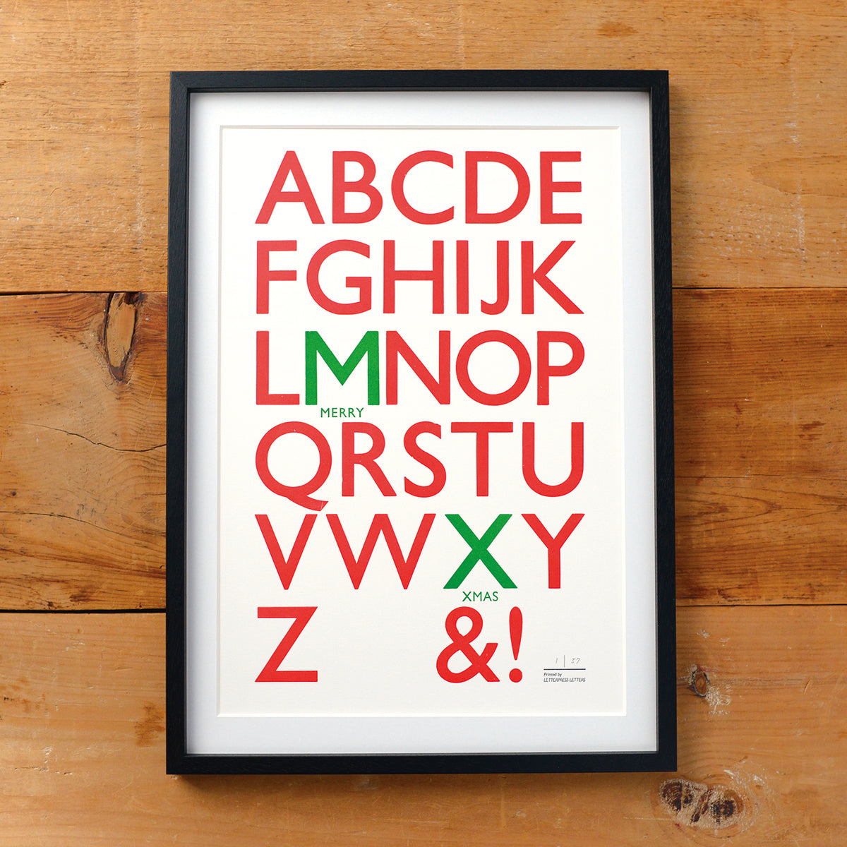 レタープレス ポスター NINE LETTERPRESS