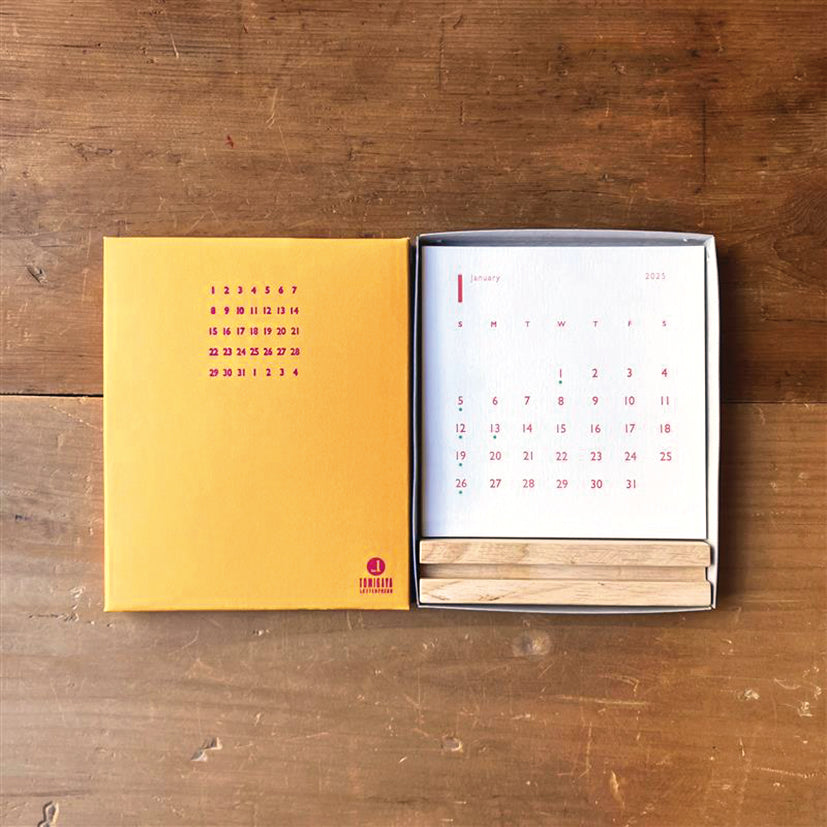 Letterpress Desk Calendar