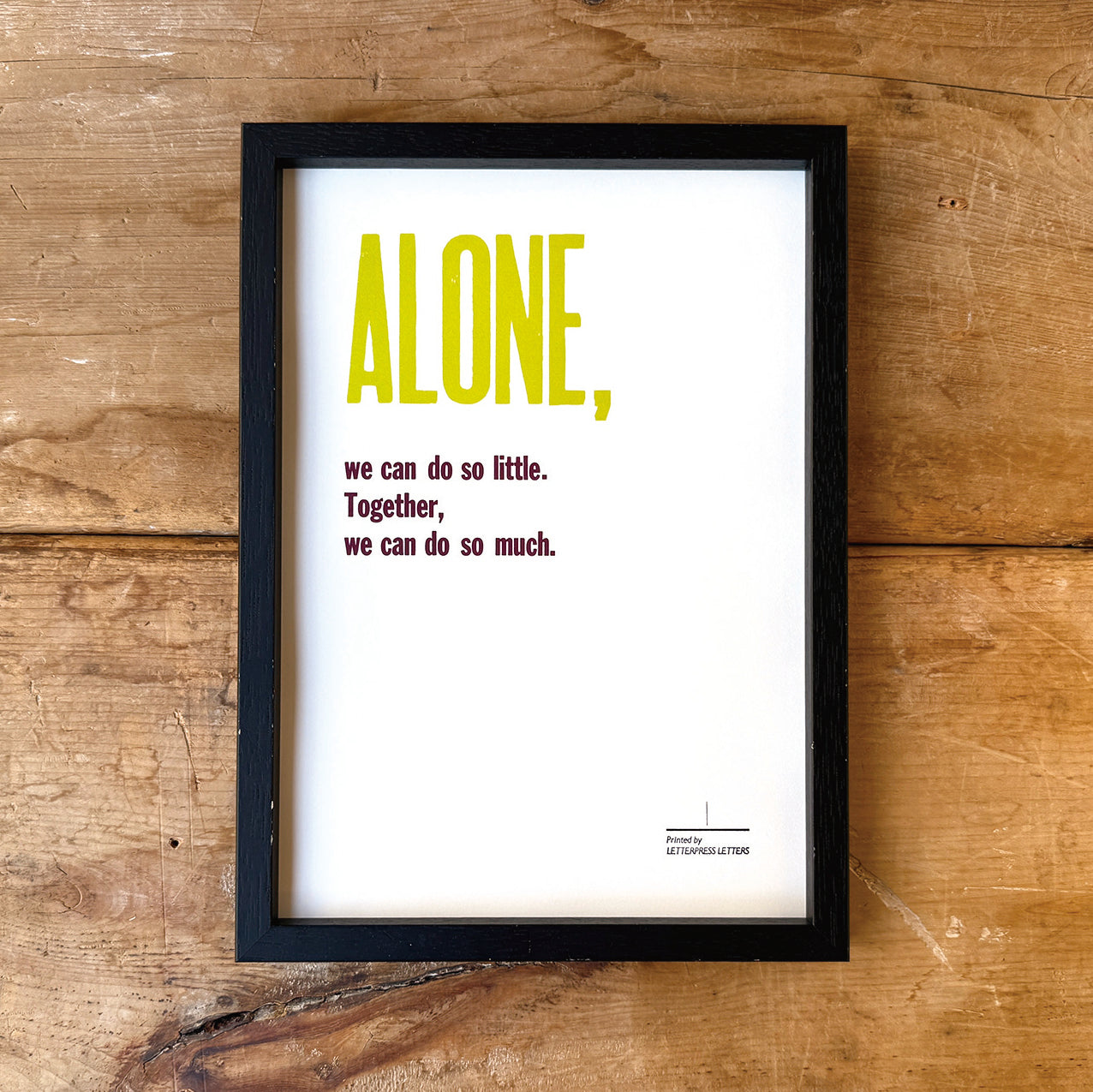 Double-type poster