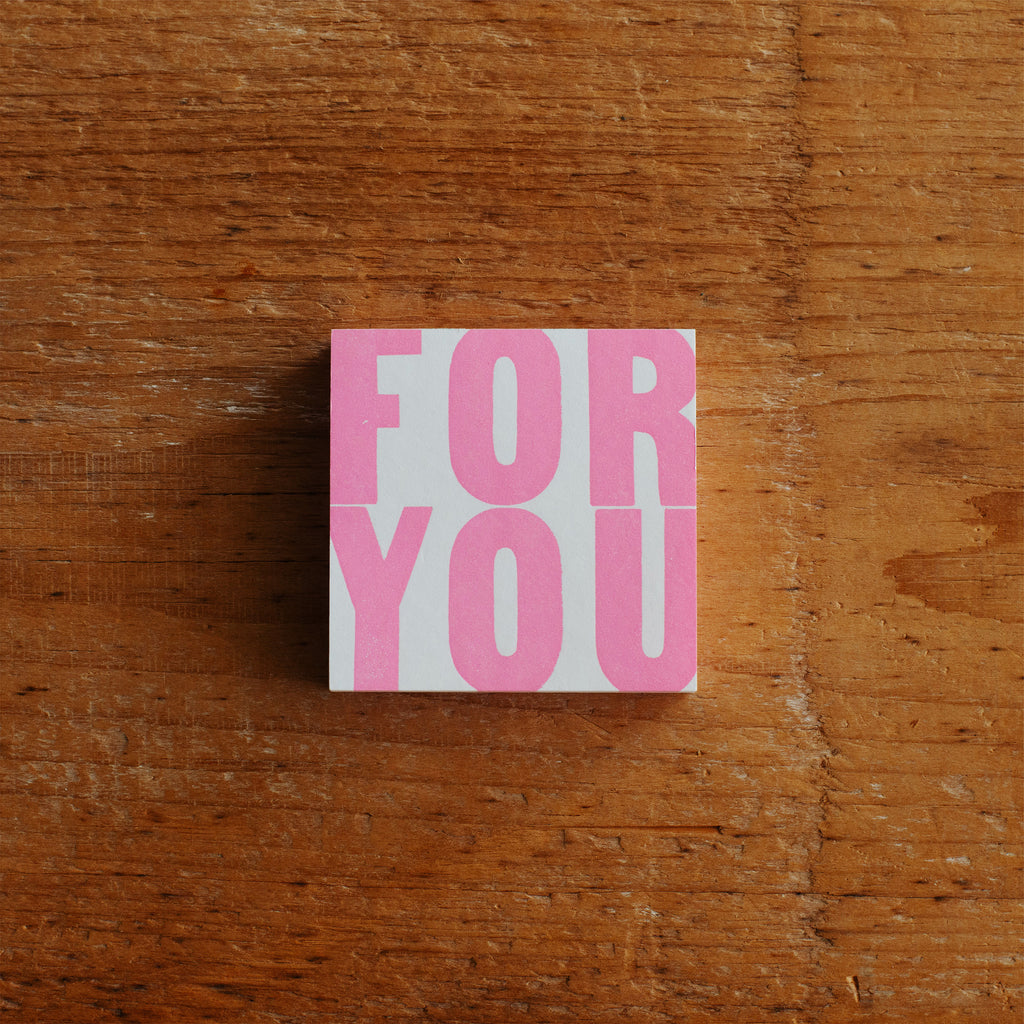 Letterpress Message Pad