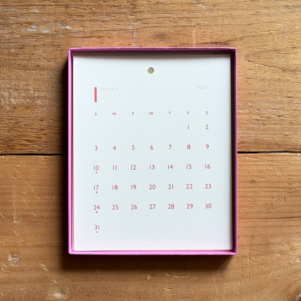 Risograph Wall Calendar 2026
