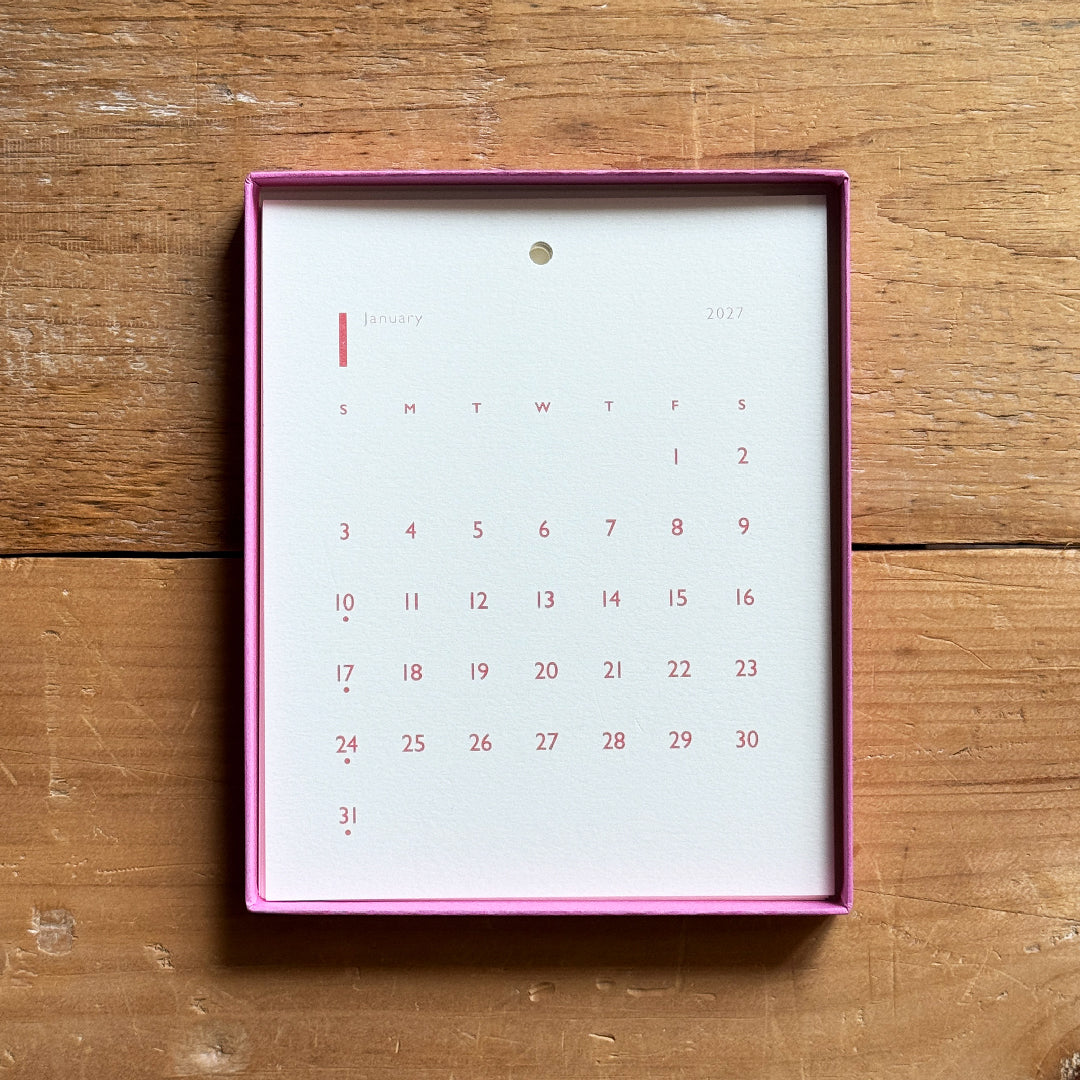 Risograph Wall Calendar 2026