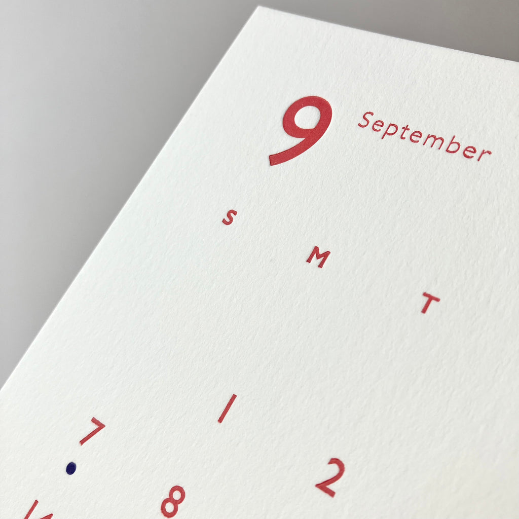 Letterpress Desk Calendar