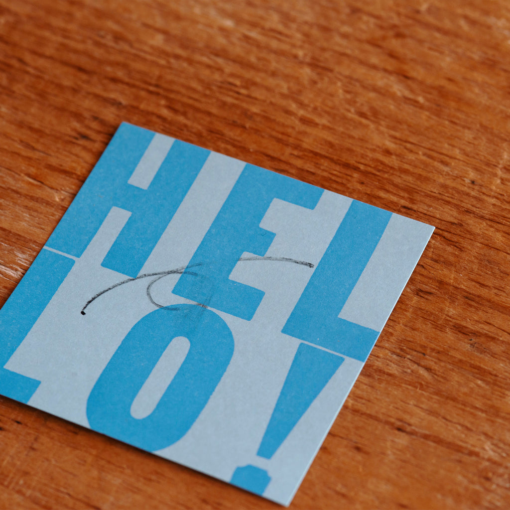 Letterpress Message Pad