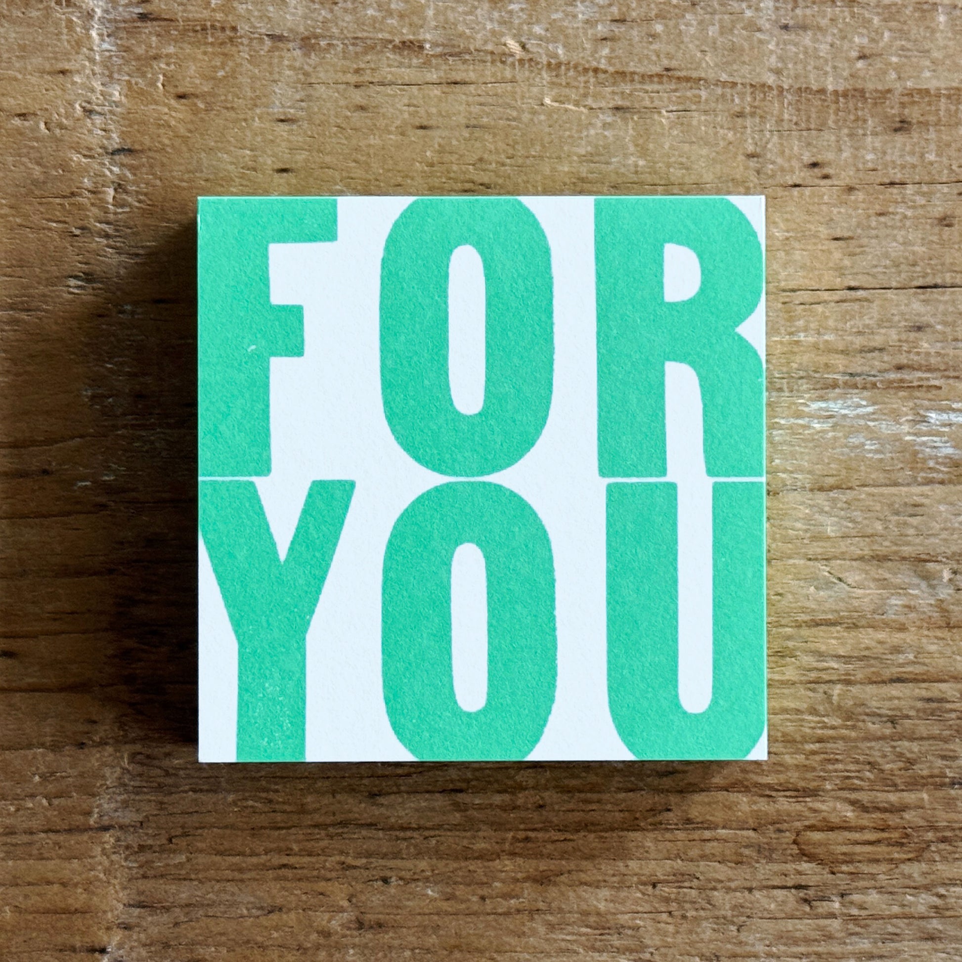 Letterpress Message Pad
