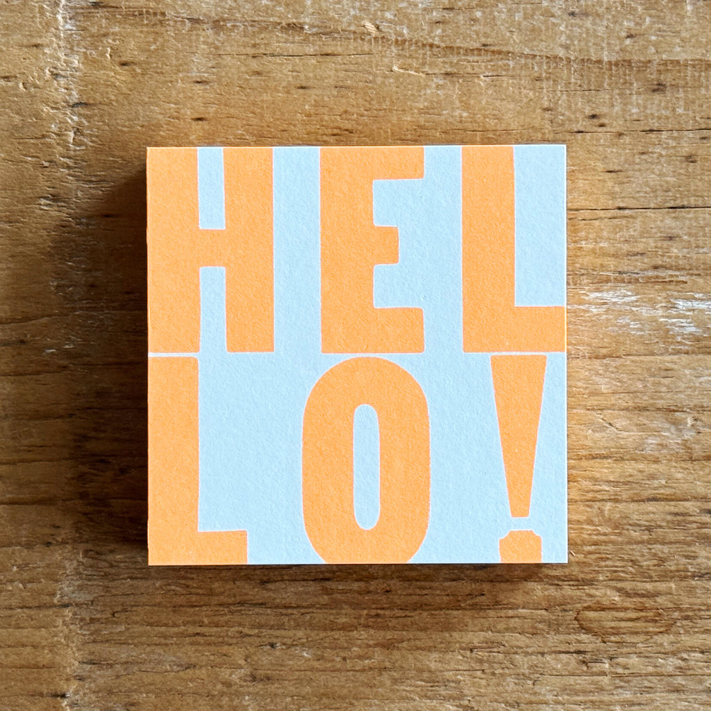Letterpress Message Pad