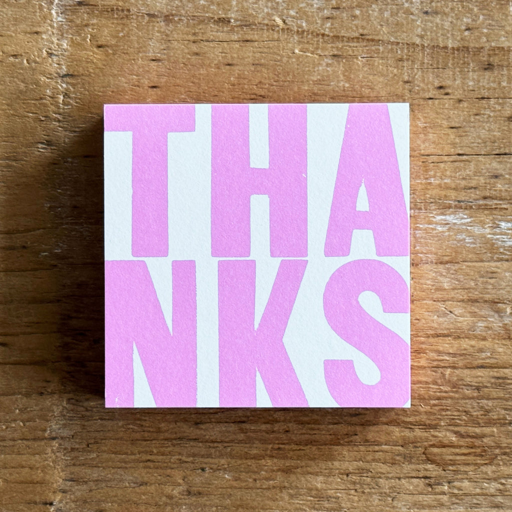 Letterpress Message Pad