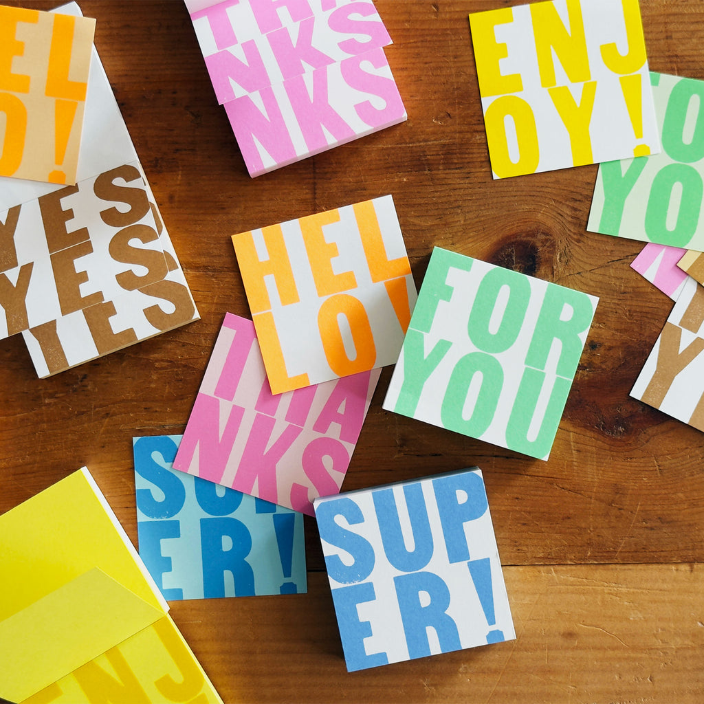 Letterpress Message Pad