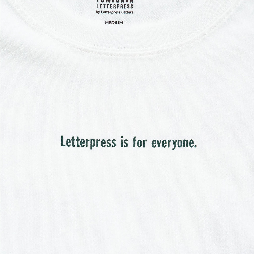 タイプフェイスTシャツ