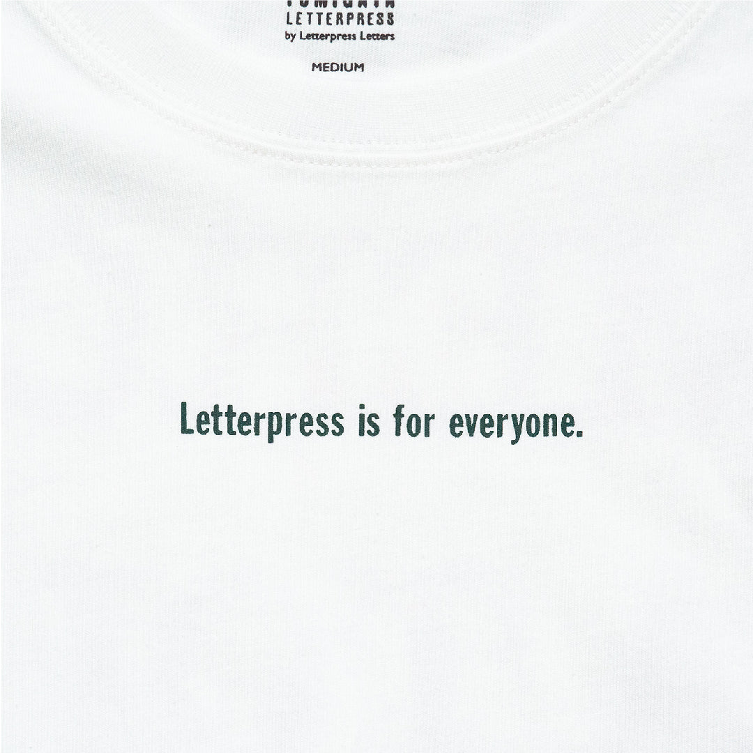 タイプフェイスTシャツ
