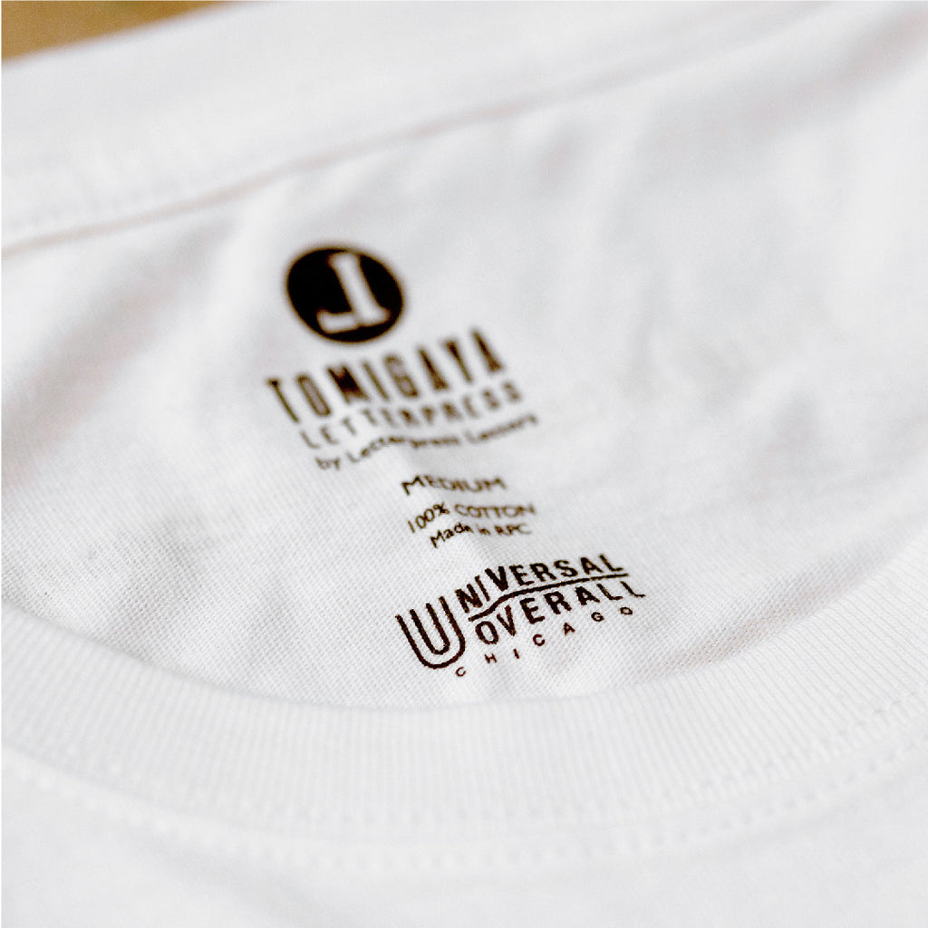 タイプフェイスTシャツ